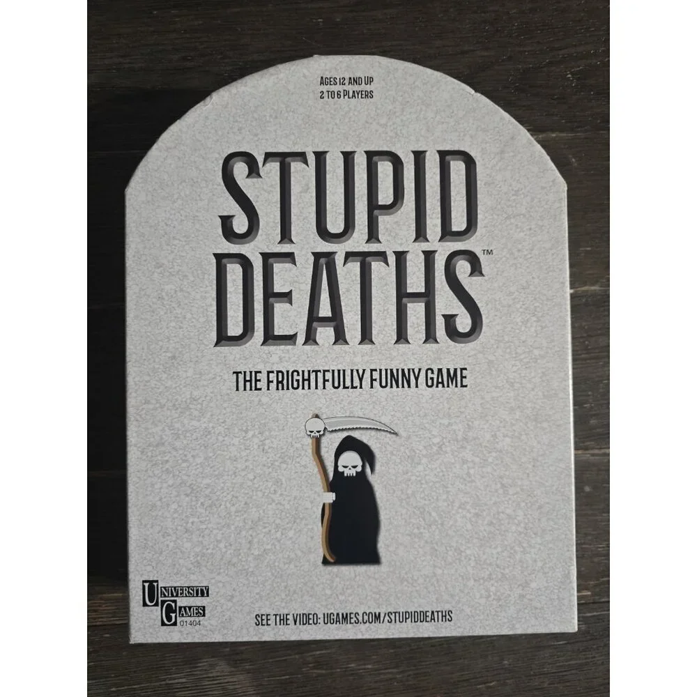 Stupid Deaths Board/Card Game (University Games, 2019) Complete NWOT